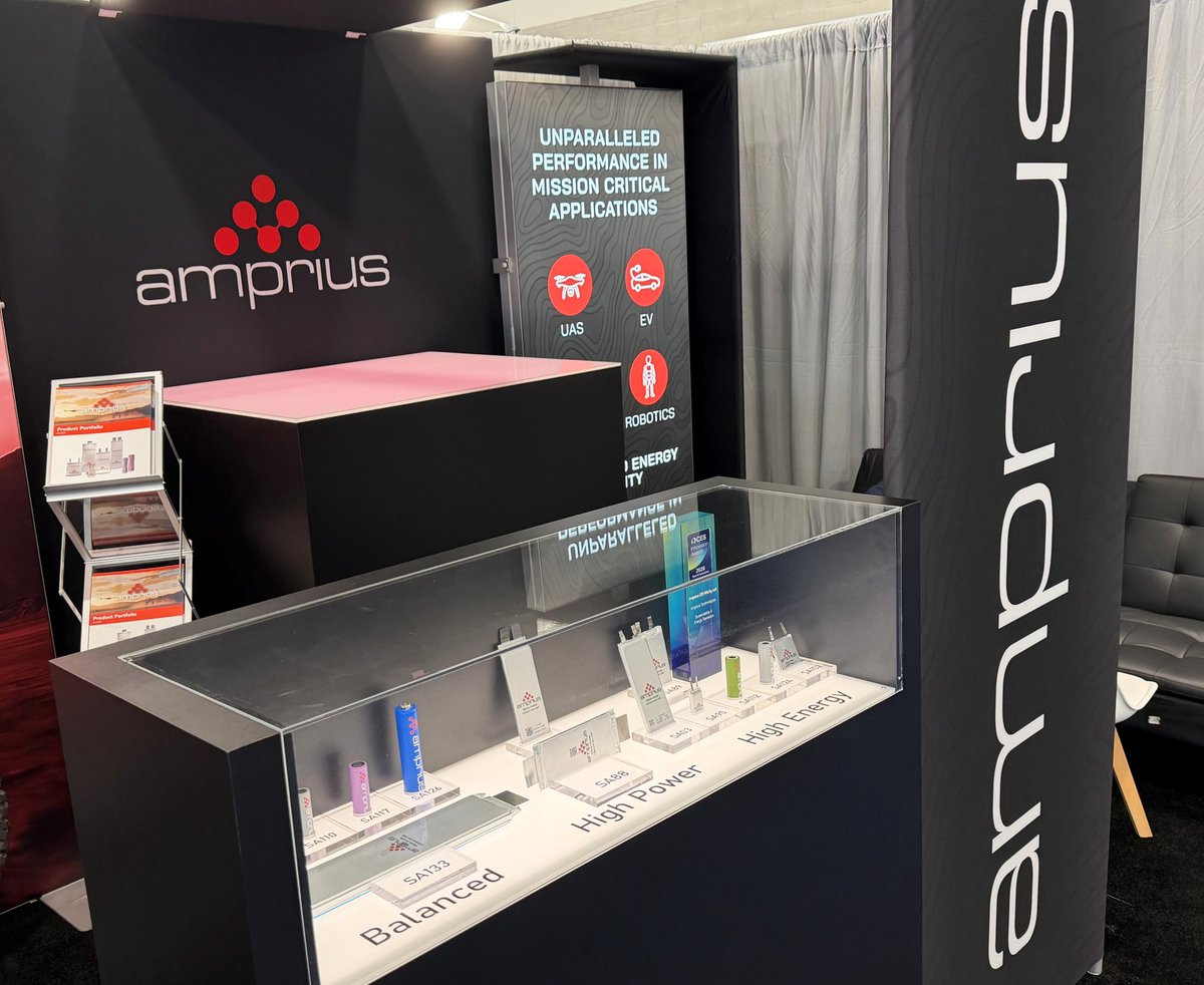 AmpriusInc's tweet image. The Amprius team had a fantastic time last week at #CES2026 in Las Vegas!🔋

Thank you to everyone who stopped by our booth to discuss our industry-leading silicon anode battery #technology and its #innovative applications across electric mobility.

$AMPX #tech #drones