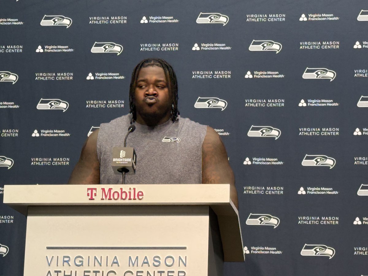 hawkblogger's tweet image. What’s unique about playing the same team back-to-back?

“I just know it’s a team I don’t like. I don’t like anything about them.”

- Jarran Reed