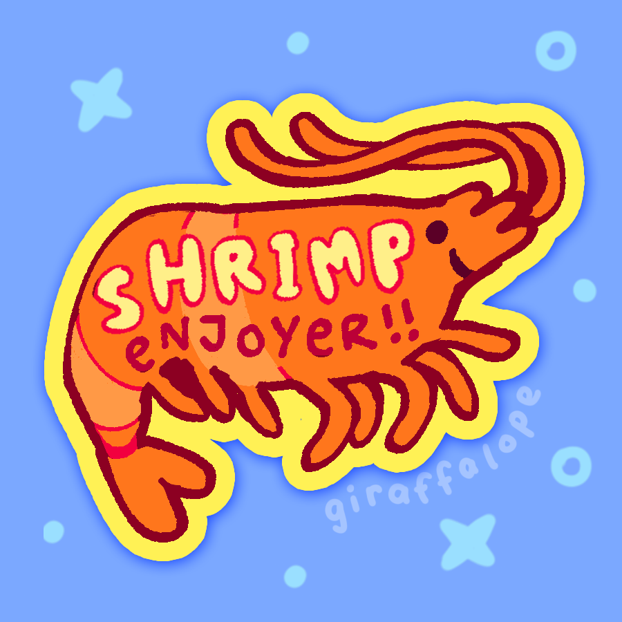 Giraffaloops's tweet image. Shrimps!! 🦐