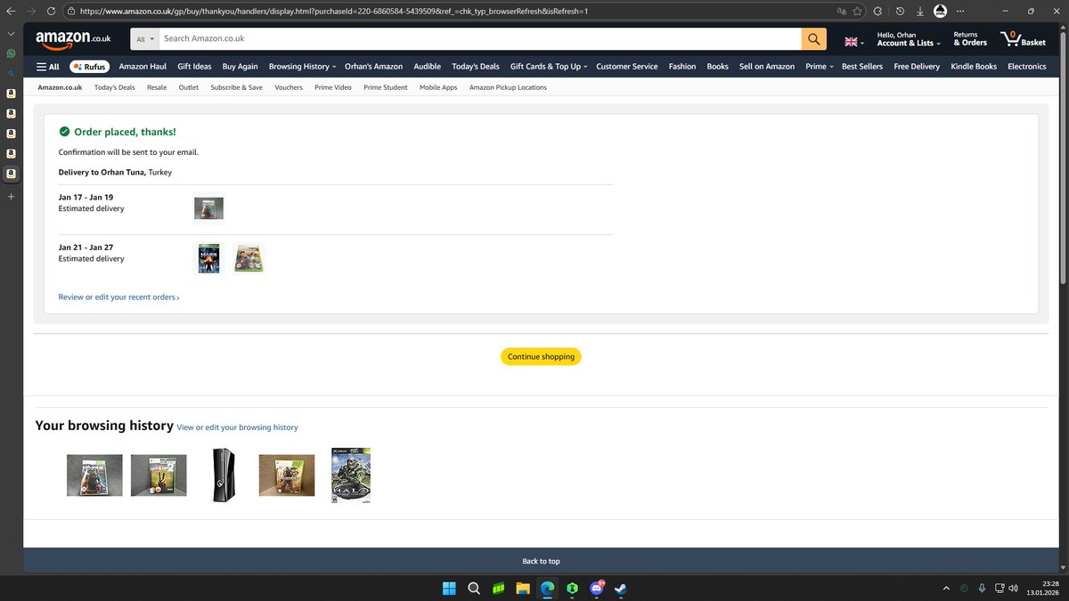 Şu oyunları Türkiye'den alsam 3000 TL falan tutardı. Amazon İngiltere'den aldım oyunlar toplam 500 TL tuttu. Son kurşunu attık artık yurt dışından bir şey alamayacağız. Türkiye'de ki siken esnafa domalmaya hazırım artık.