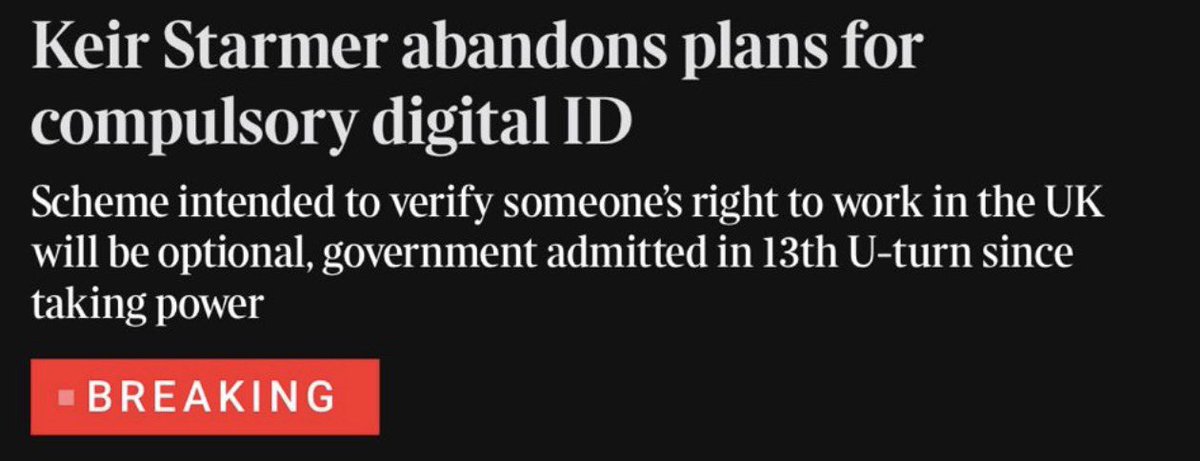 ChadThomasUK's tweet image. And within 18 months, you’ve done your 13th U-Turn Keir, nice one mate. 👍