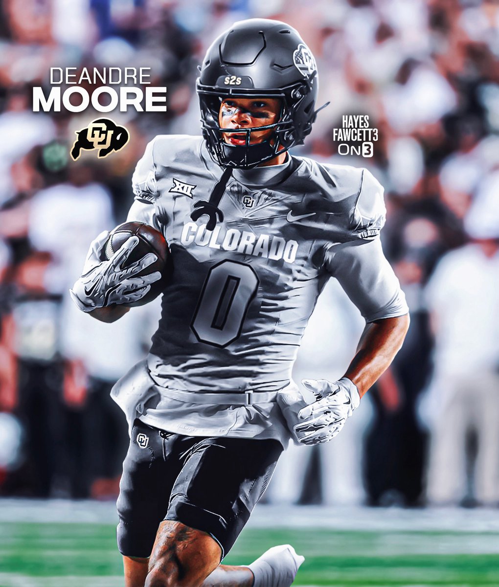 Hayesfawcett3's tweet image. BREAKING: Texas transfer WR DeAndre Moore Jr. has Committed to Colorado, he tells @On3

He totaled 77 receptions for 988 yards and 11 TDs in his time with the Longhorns 

Moore was one of the top available players in the portal

on3.com/transfer-porta…