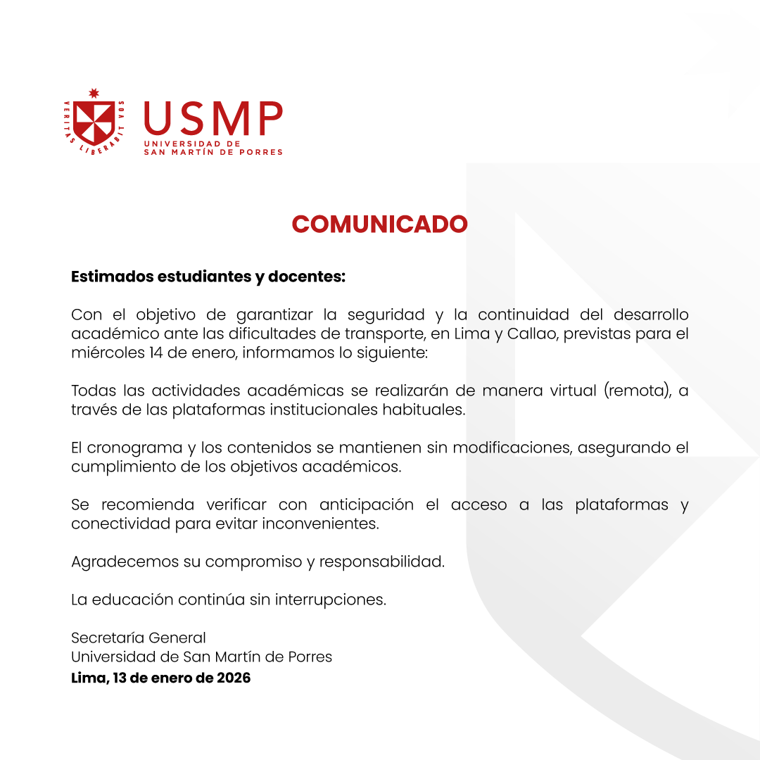 Universidad de San Martín de Porres tweet media