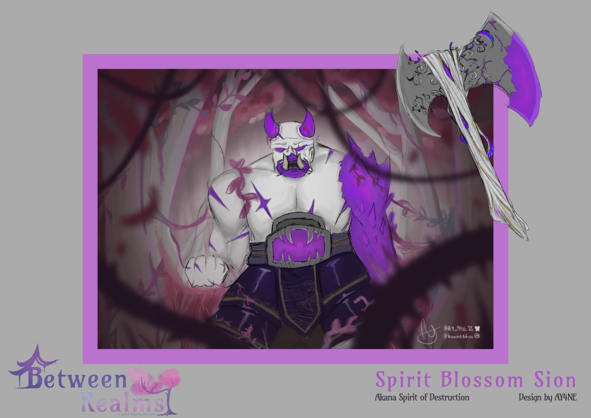 AY_4NE's tweet image. Here's my Spirit Blossom Sion and Wukong for the Between Realms Zine~!!!

#BetweenRealmsArtist #LeagueOfLegends #SpiritBlossom