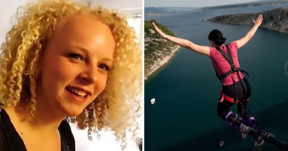 MorbidKnowledge's tweet image. In August 2015, 17-year-old Vera Mol jumped to her death during a bungee jump in Spain after she misheard her instructor saying, 'No jump!' as, 'Now jump!' Vera's death could have been avoided had the instructor used the phrase "don't jump" the court heard.
