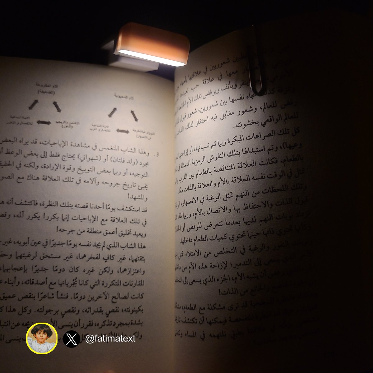 fatimatext's tweet image. خلونا نتفق كقراء إن جميع إضاءات القراءة الليلية سيئة و لا تفي بالغرض و الأفضل استبدالها بجهاز قراءة إلكتروني ✅