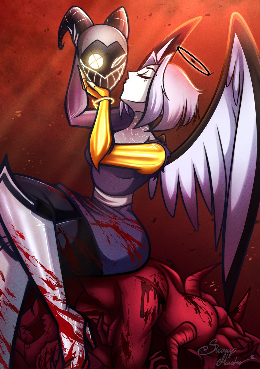 _SwampMonster_'s tweet image. For the Crown
👑
(Inspired by Jessica's picture at the con)
#HazbinHotelLute