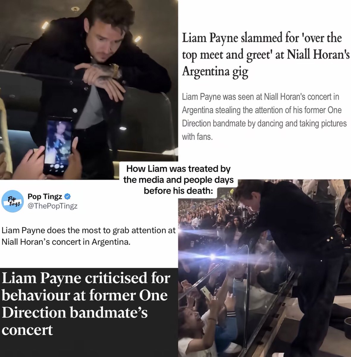 liamangelie's tweet image. The media was busy calling him an "attention seeker," while he was actually spending his time hugging fans and donating to sick children. The world didn't deserve his heart. 🤍 #LiamPayne