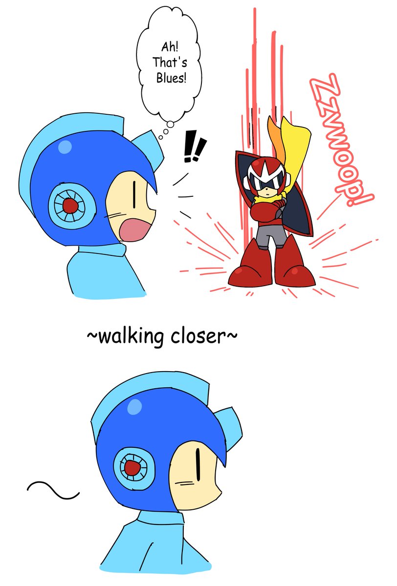 RetoroRobotto's tweet image. #megaman #rockman #protoman
About two years ago I dreamt that I saw this comic on the internet, so I finally decided to make it real.

(that is how i keep my cat near btw, but unfortunately this just offended Blues)

Commissions info: …trofightingrobot-commissions.carrd.co