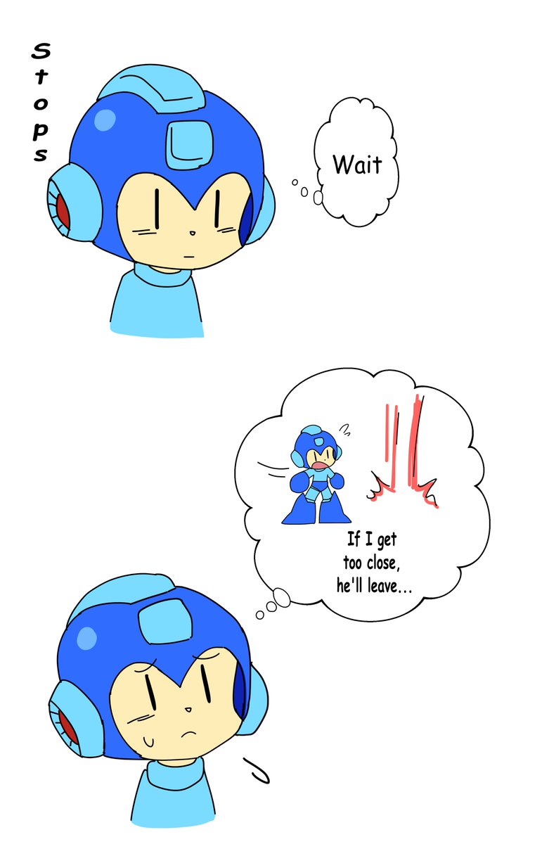 RetoroRobotto's tweet image. #megaman #rockman #protoman
About two years ago I dreamt that I saw this comic on the internet, so I finally decided to make it real.

(that is how i keep my cat near btw, but unfortunately this just offended Blues)

Commissions info: …trofightingrobot-commissions.carrd.co
