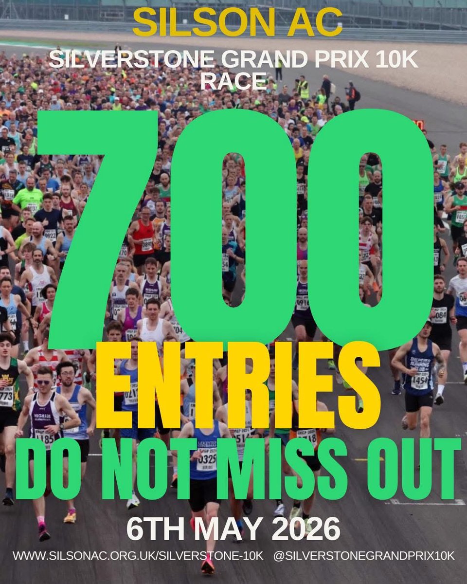 At the same stage last year we only had 400 entries!
