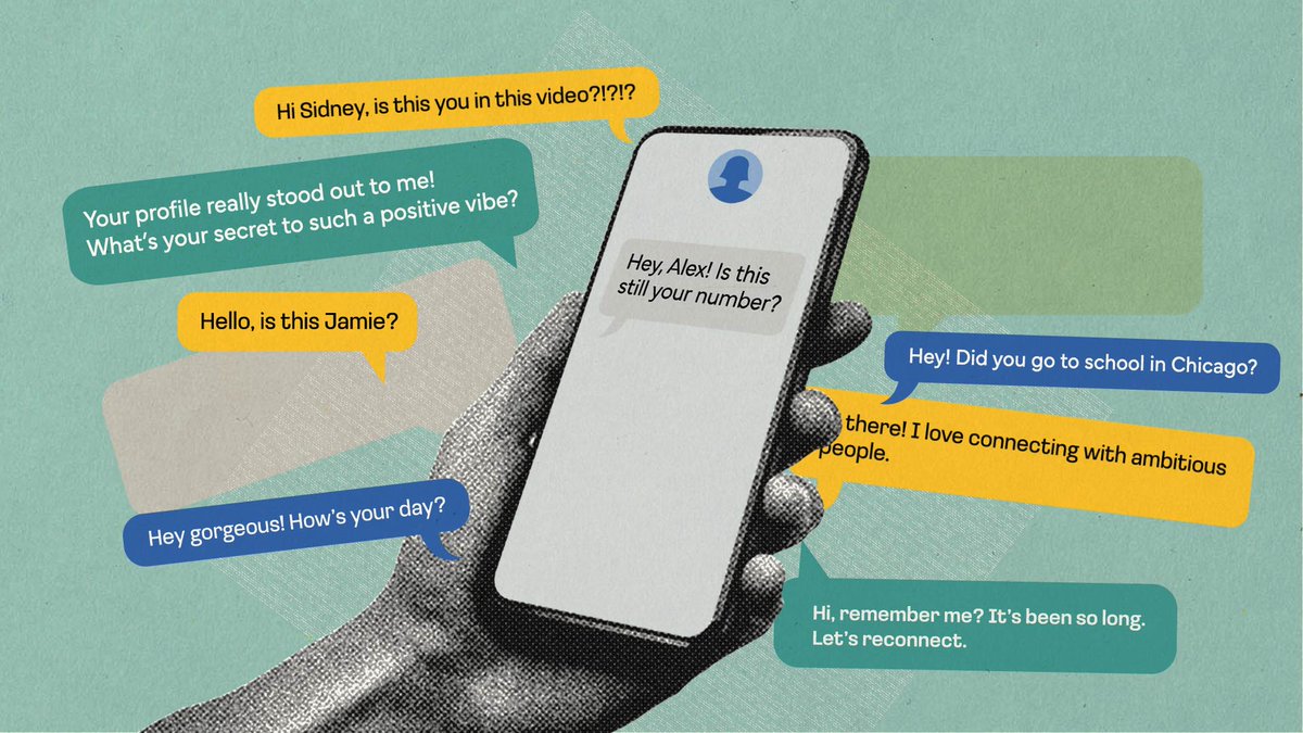 SECGov's tweet image. #InvestingResolution 8: Don’t open the door to scammers. Ignoring or deleting unsolicited texts and DMs is the easiest way to protect yourself from a relationship investment scam. Learn more:        
       
investor.gov/RelationshipSc…