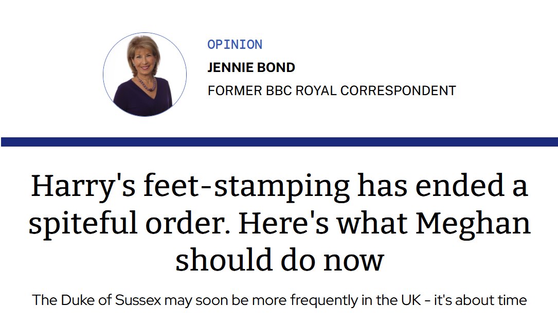 bornfirstkindly's tweet image. "Harry says the security issue has been the biggest obstacle in any reconciliation with his family."🤪

Gee Jennie Bond, how about the fact he abused them, denigrated them, broke their trust, vilified them, humiliated them, lied about them and slandered them?

#ShesStillNuts