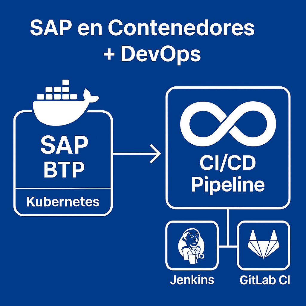 Kubeops_dev's tweet image. SAP en Contenedores + DevOps: el combo ganador Llevando SAP BTP a Kubernetes con todo el poder de la contenedorización 🐳 → pipelines CI/CD infinitos 📷 impulsados por Jenkins y GitLab CI.  Automatización, escalabilidad y despliegues continuos para tus landscapes SAP.  ¿Listo…