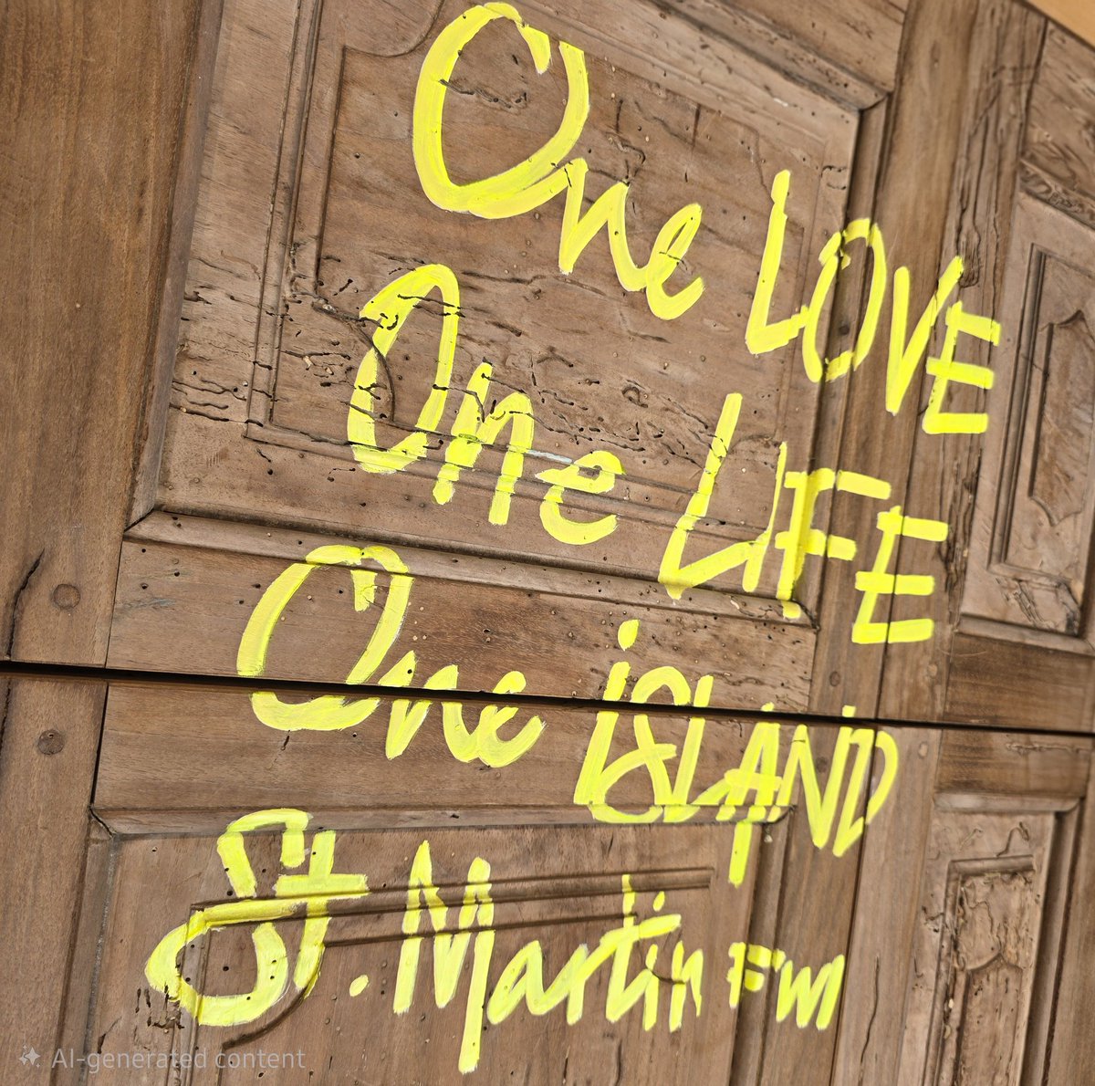 This embodies the spirit of the island. Graffiti is can get behind. #sxm