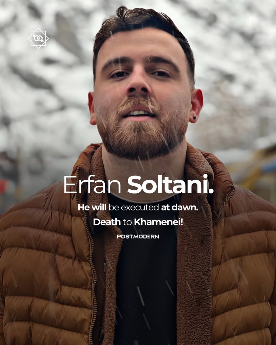 14 Ocak, bugün — Katil Hamaney, 26 yaşındaki Erfan Soltani’yi bu sabaha karşı idam etmeye hazırlanıyor. Tüm dünyanın gözleri önünde işlenen bu katliamları asla unutmayacağız.
—
January 14, today — Murderer Khamenei is set to execute 26-year-old Erfan Soltani at dawn. We will
