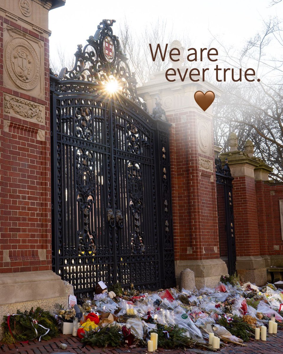 BrownUniversity's tweet image. Please pause with the Brown community in a moment of silence as we reflect upon one month since the tragic shooting that took the lives of students Ella Cook and MukhammadAziz Umurzokov and injured nine others. As we hold our community close, we continue to be filled with immense…