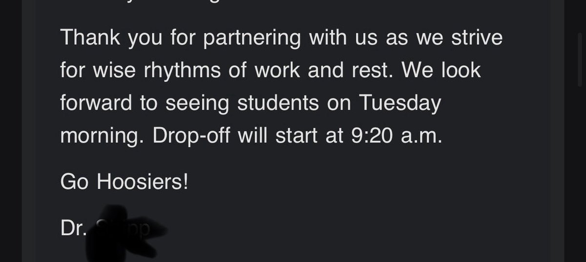 arobmoney's tweet image. Daughter’s school has announced a 2-hour delay on Tuesday in light of the Hoosiers playing for a national championship. The headmaster puts into brief but eloquent words why sports and community matter in general and why this Indiana team matters so damn much.