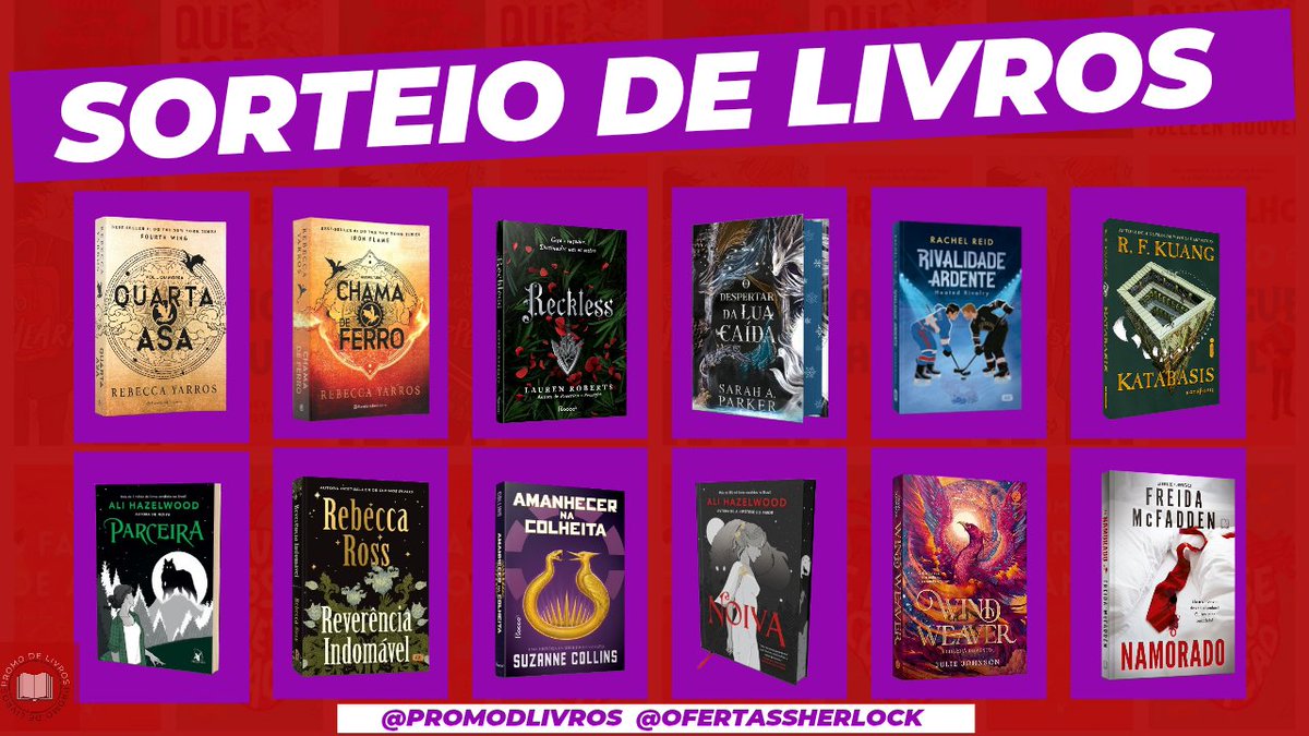 Promodlivros's tweet image. SORTEIO DE PIX/LIVROS 🌟

🏆 Prêmio: Um livro dentre as opções da imagem ou R$ 80 em livros ou pix. 

📍 Regras: 

• Seguir @Promodlivros e @OfertasSherlock 
• Comentar o prêmio desejado
• Dar RT nesse tweet

Resultado: 25/01

Boa sorte! 🍀