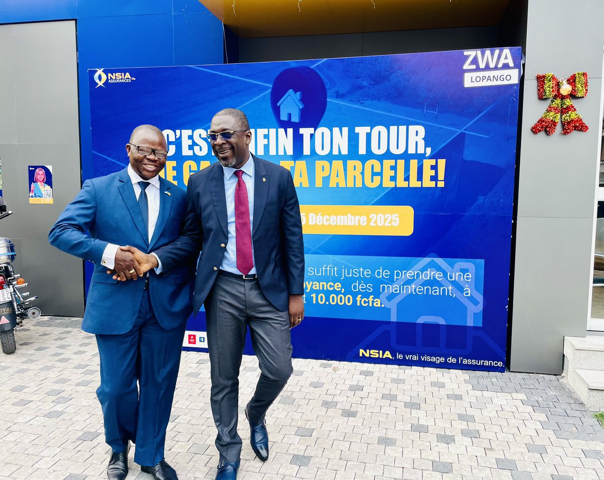 OMSCongo's tweet image. Ce 13.01.2026, le Représentant de l’@OMSCongo, Dr @sodjinoudossou a eu un échange constructif avec le DG de #NSIA #Vie, M. Joel Kouassi ELLAH sur les défis du système national de santé, la #CSU et le renforcement du partenariat public - privé pour relever ces défis.