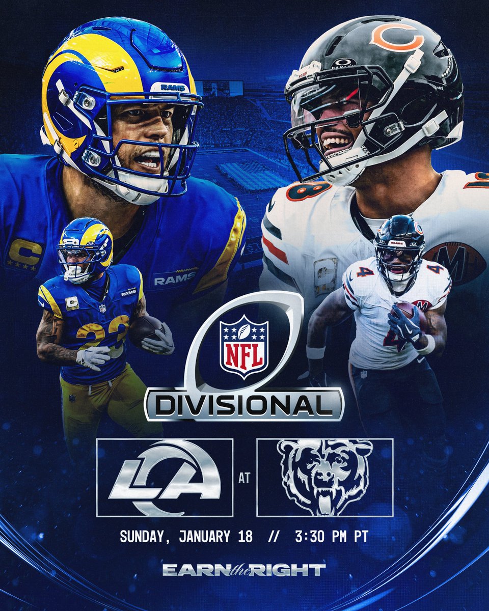 RamsNFL's tweet image. Divisional Sunday 🐏🆚🐻
