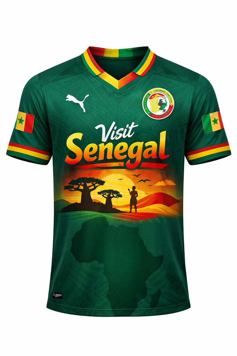Le maillot que mettra <a href="/IShowSpeedHQ/">Speedy HQ</a> quand il va arriver au Sénégal.