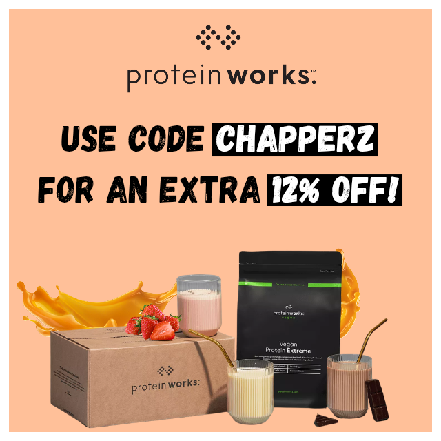 Exciting news... we are starting off the new year by partnering with Protein Works! 🧋 #ad

✨ Use promo code 'CHAPPERZ' for an extra 12% discount off your order! ✨

➡️ chapperz.tv/proteinworks