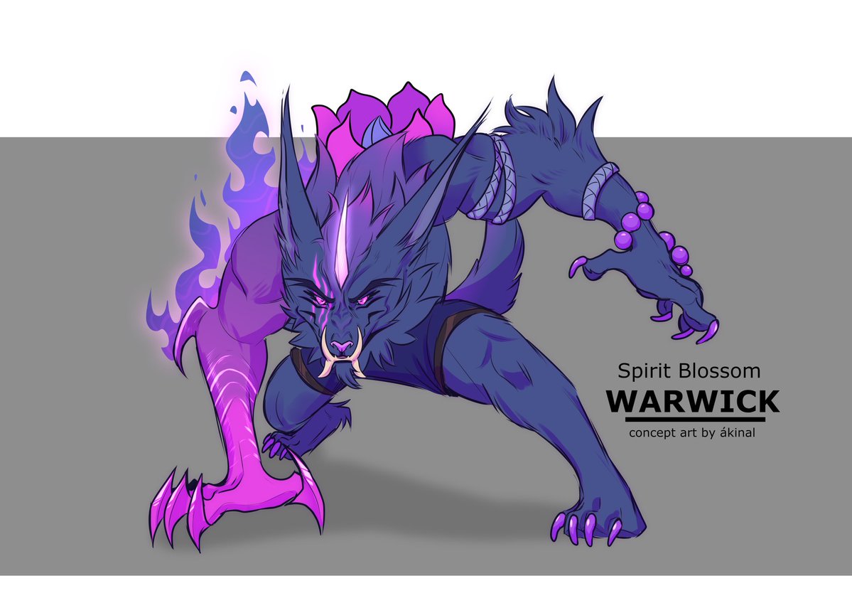 Art_of_Akinal's tweet image. 🪻Spirit Blossom Warwick 🪻
Happy to finally share the design I did for @SkinematicVerse !
Also my first time drawing Warwick and I’m pretty proud of how the design turned out 🐺

#BetweenRealmsArtist #Warwick #LeagueOfLegends