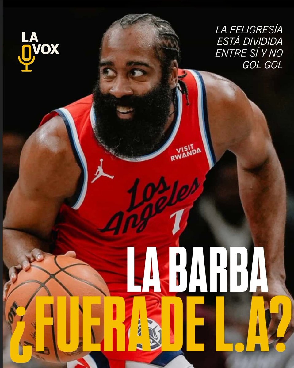 TheLaVox's tweet image. Los #Clippers juran que no van a cambiar a James #Harden, pero en los pasillos de la liga nadie se cree ese cuento. En redes, #ClipperNation    está dividido: unos dicen “no lo movemos”, otros ya están armando paquetes imaginarios. En realidad, el nombre de Harden sí está