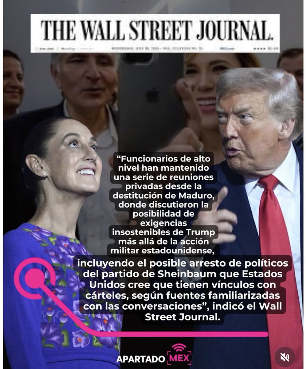 TeresaCastellMx's tweet image. Se les acabó el teatro, @Claudiashein.
Ya no sirven ni el himno, ni la soberanía de utilería, ni el “cerrar filas”. No vienen por México. Vienen por ustedes.

Por el narcopartido.
Por los pactos.
Por el dinero sucio.
Por la impunidad negociada.

En Estados Unidos ya entendieron…