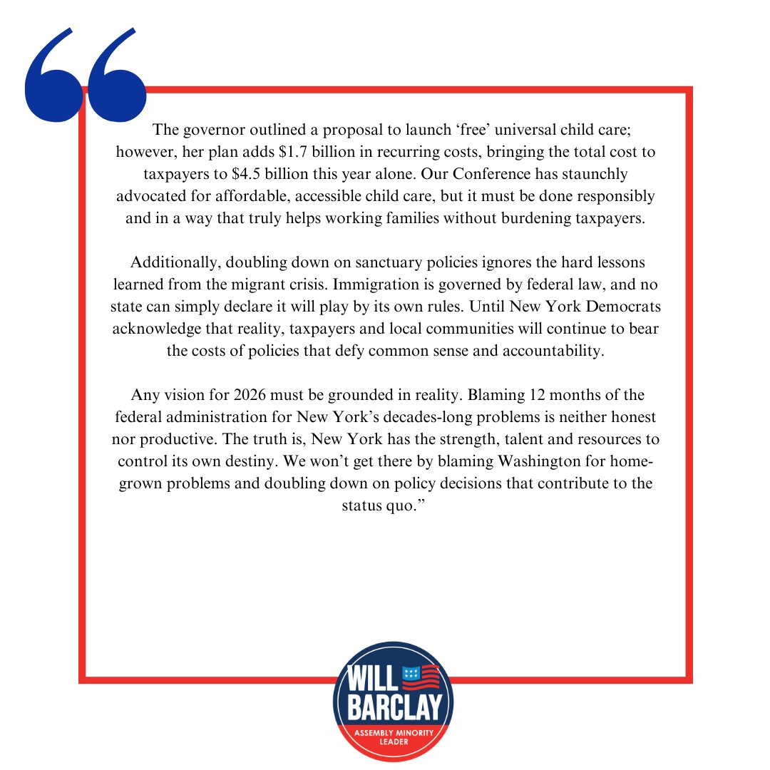 My Response to Gov. Kathy Hochul’s State of the State Address