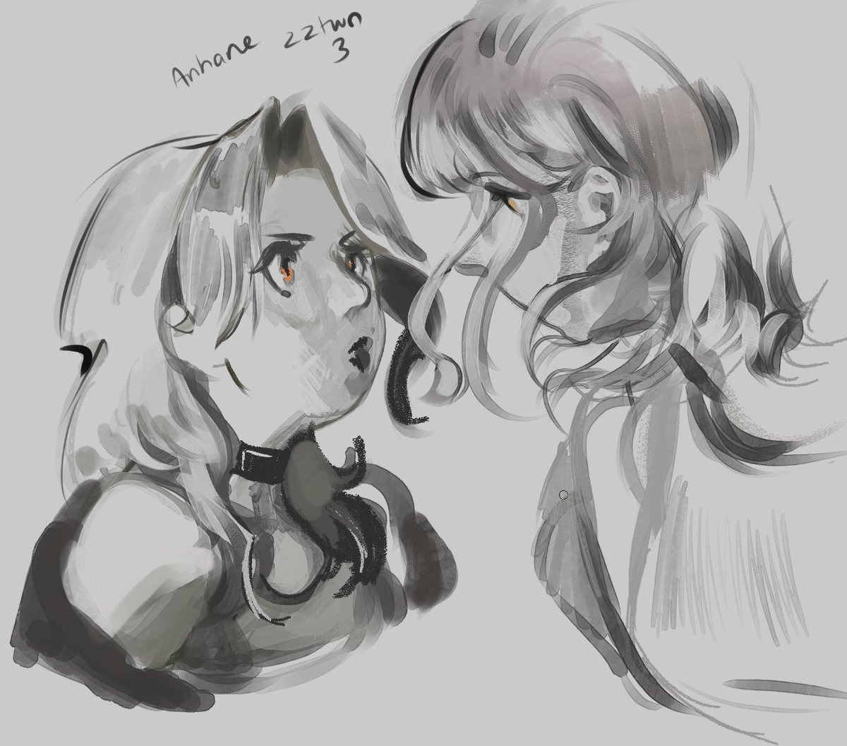 Colourofmiso's tweet image. sketching anhane zozotown... trying to get back into drawing prsk LMAO
🎧🐹