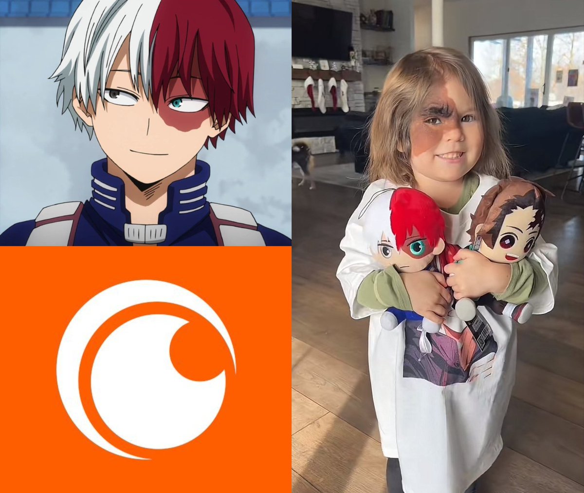 animeupdates's tweet image. Crunchyroll gave 'MY HERO ACADEMIA' fan Windy-chan, who went viral for her connection with Shoto Todoroki, a gift package full of surprises!

"He has a mark just like me. We're the same."
