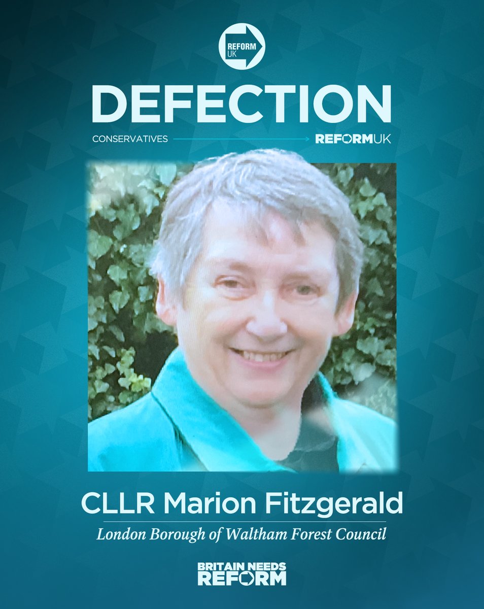 reformparty_uk's tweet image. Welcome to Reform UK, Cllr Marion Fitzgerald! ✅
