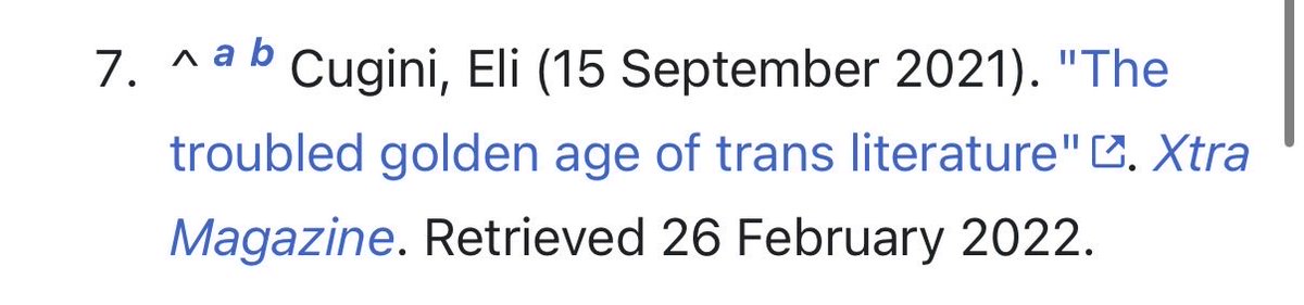 my wife just turned to me with a wikipedia tab open and said ‘hey have you heard of this novel?’ and after i saw what tab it was i just wordlessly reached over, hit ctrl+f, and typed in my own name