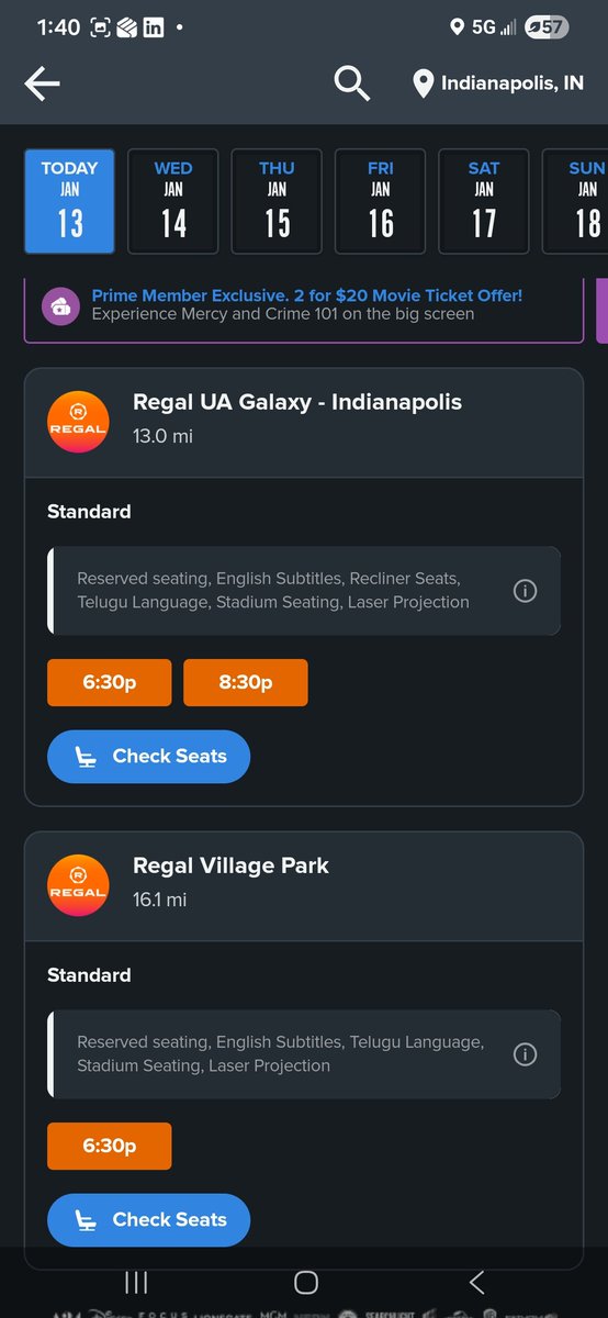 MokshaMovies's tweet image. #AnaganaOkaRaju in #Indianapolis 
* Cinemark Greenwood Corners
* AMC indianapolis 17 * Regal Shiloh Crossimh * Regal UA Galaxy * Regal Village Park
Book your tickets Now
@NaveenPolishety @SitharaEnts