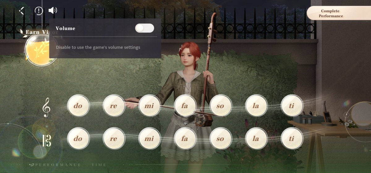 SielSilverfang's tweet photo. @ayadough There's also a setting on the upper left of the screen that will let you mute just the instrument https://t.co/XtCPyKTLgr