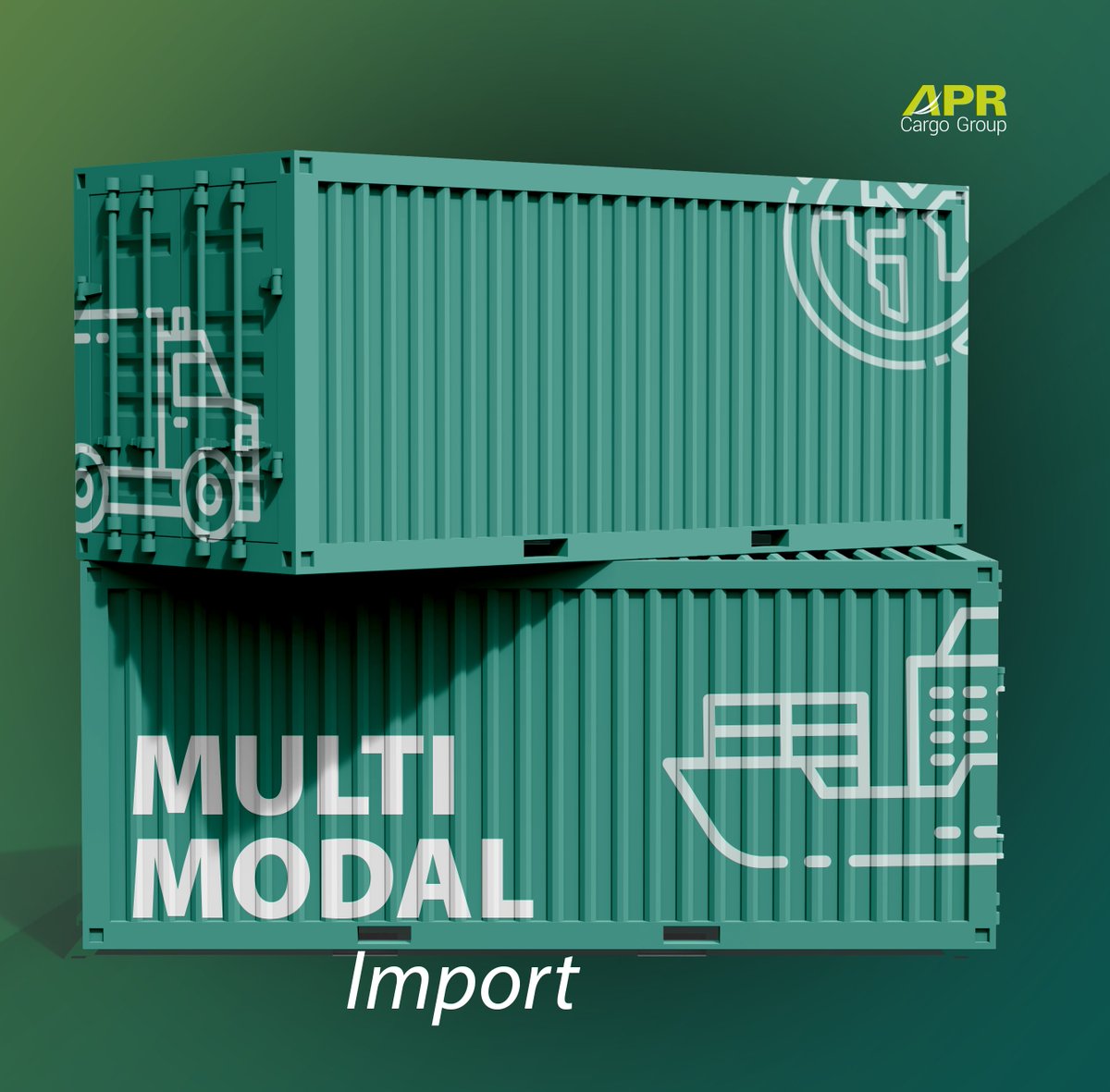 APRCargo's tweet image. With our intermodal service, any form of transport you need is fully equipped and connected in an efficient door-to-door delivery system. #import #international #exportation #export #SeaLogistics #aprcargo