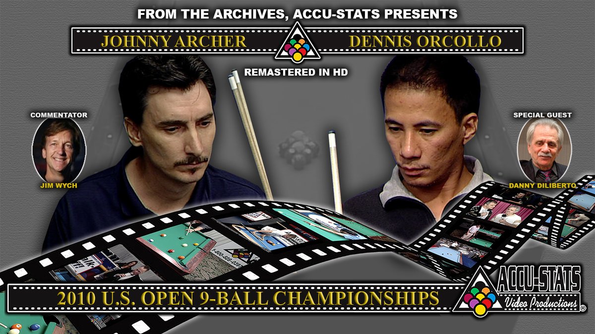Premiering tonight at 8pm EST - 9-Ball - JOHNNY ARCHER vs DENNIS ORCOLLO - 2010 US Open 9-Ball Championship

Jim Wych and Danny DiLiberto were in the booth. 
Pat Fleming will be in the chat room.

youtu.be/2d6IuQfxUWk