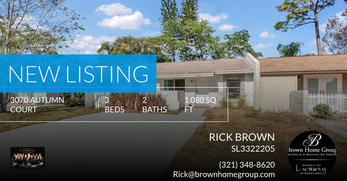 BtheKeyRE's tweet image. 📍 New Listing 📍 Take a look at this fantastic new property that just hit the market located at 3070 Autumn Court in Winter Park. Reach out here or at (321) 348-8620 for more information

Thanks,

Rick A. Brown PA, CDPE, CRIS
Team... homeforsale.at/3070_AUTUMN_CO…