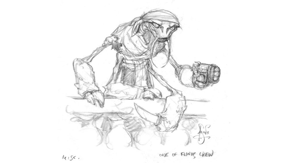 ani_obsessive's tweet photo. Character design work by Peter de Sève for Treasure Planet (2002), dir. Ron Clements and John Musker, Walt Disney Feature Animation https://t.co/gFX03luOep