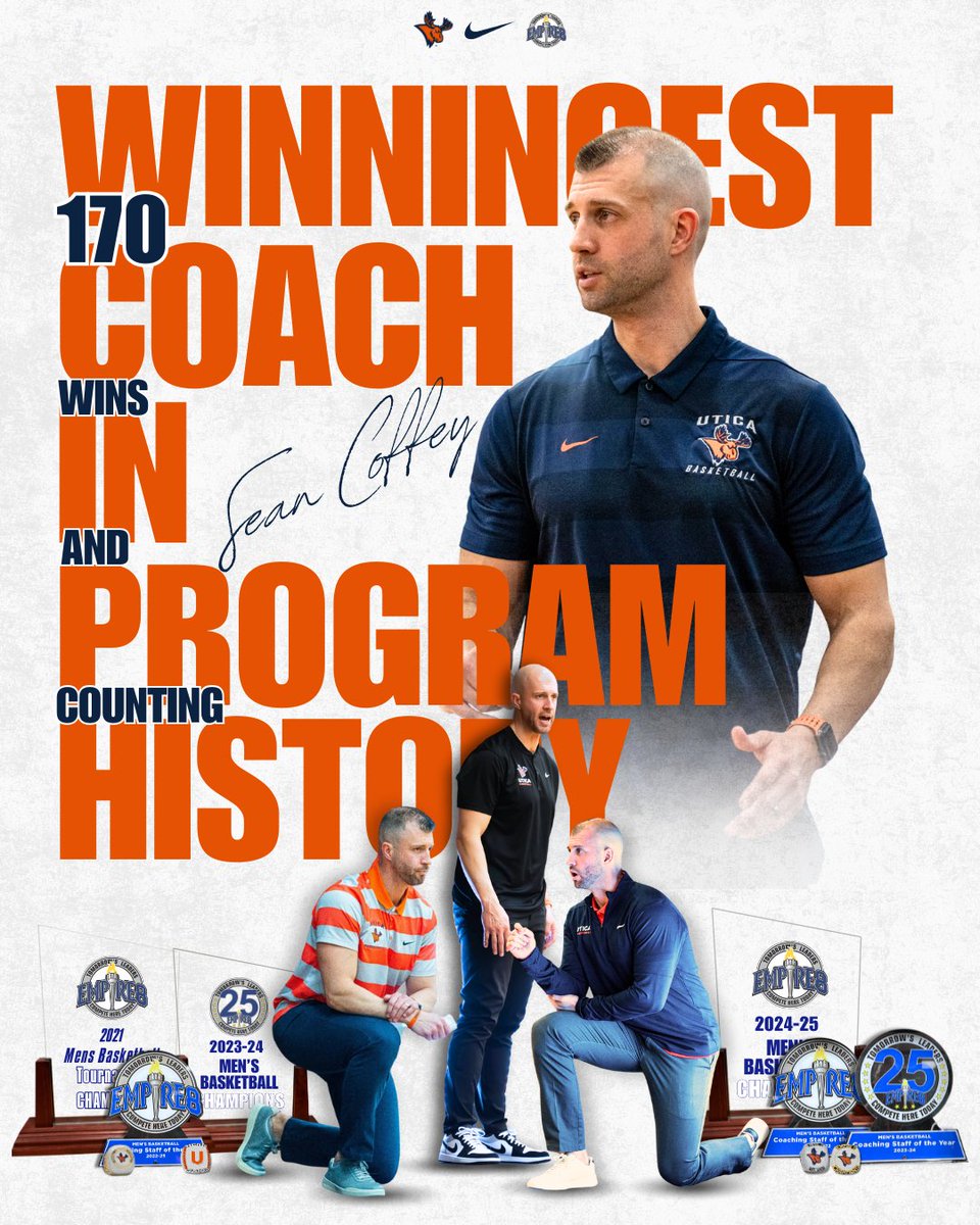 ALL-TIME‼

With tonight's win over Hartwick, Head Men's Basketball Coach Sean Coffey has become the program's All-Time WINS Leader with an overall record of 170-71 in his 10 seasons with the Pioneers‼👏

Congratulations Coach‼