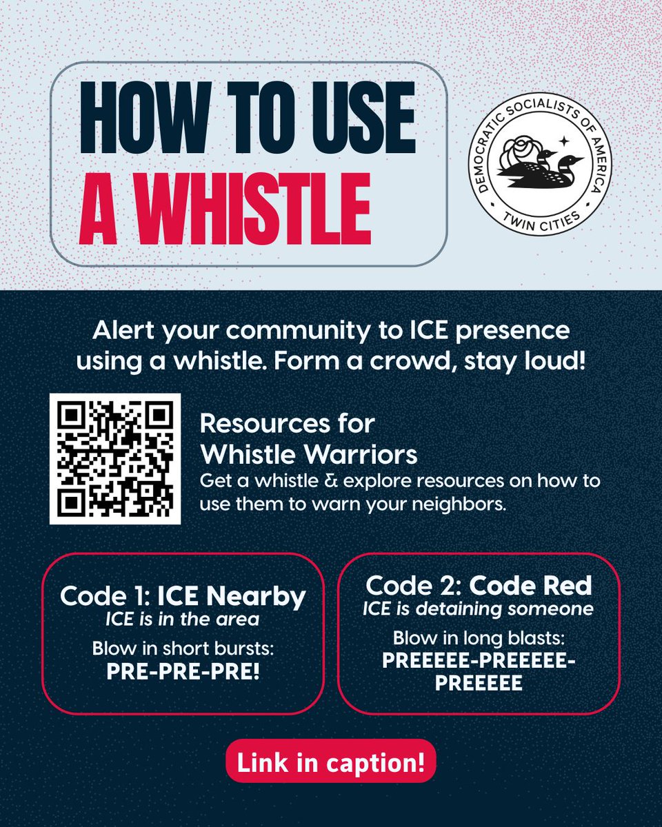 TwinCitiesDSA's tweet image. 🦋‼️ Want to show up for our neighbors but don't know where to start? Here's how you can get involved! Every action makes a difference to keep our communities safe.

Find all links here: buff.ly/rnvJcLx 

Send this to someone who's interested in getting involved!🧊❌