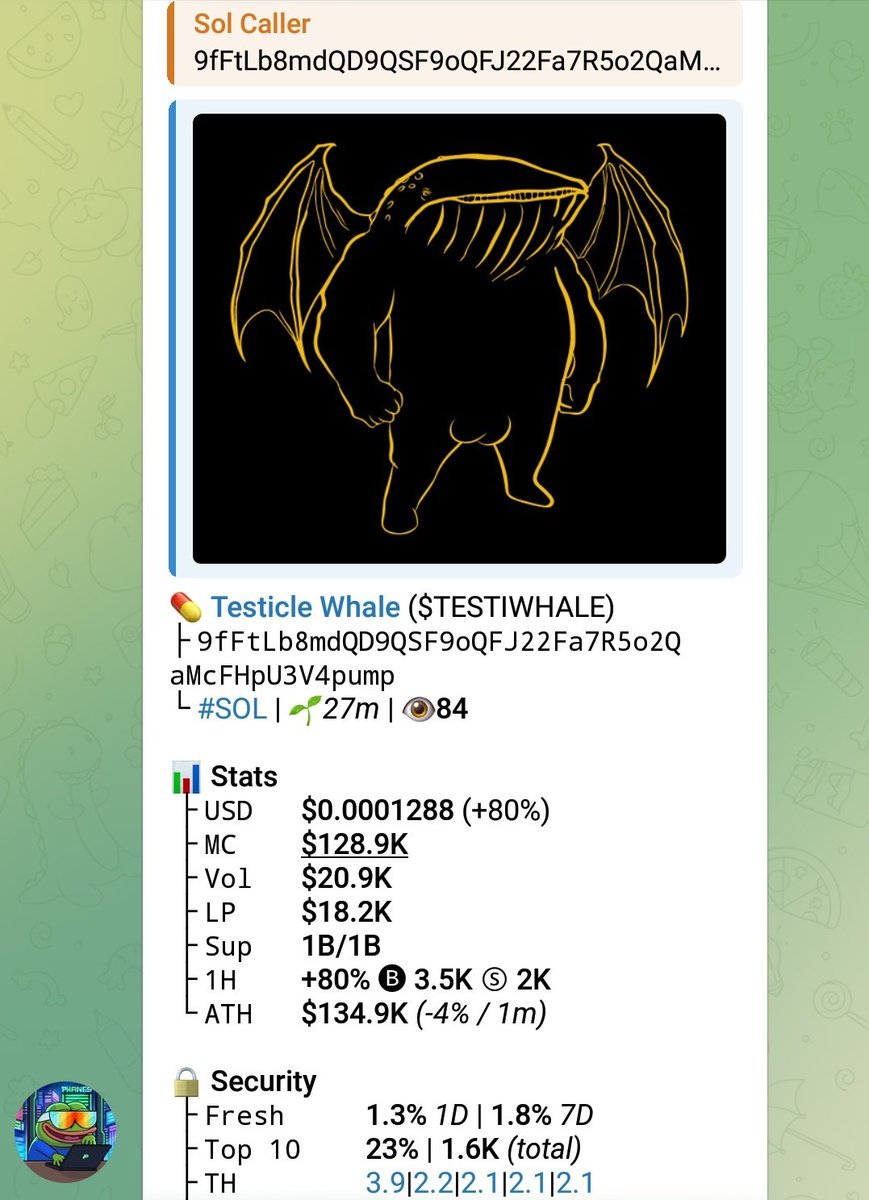 Sol_Caller02's tweet image. Ca...

9fFtLb8mdQD9QSF9oQFJ22Fa7R5o2QaMcFHpU3V4pump

#memecoin #solana #Degen