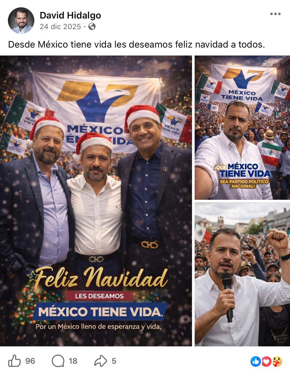 jeancarlopmag's tweet image. Les cuento que el partido en formación «México Tiene Vida», que se ha acercado a comunidades evangélicas y a grupos católicos, está formado y operado con y por masones. Abiertamente masones.

Conste que se avisó. Qué cosas, ¿no? Es otro PES. Más de lo mismo.