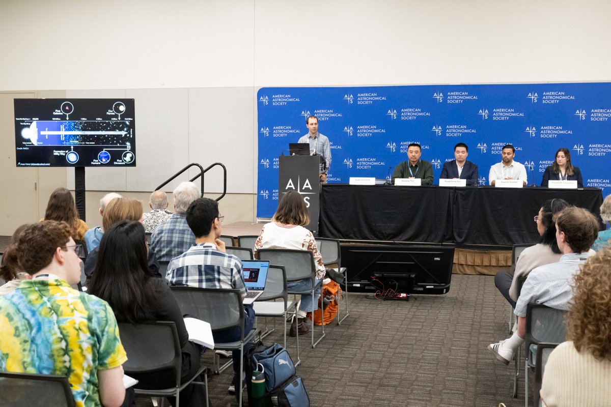 caltechipac's tweet image. At #AAS247, IPAC scientist @astrofaisst presented at a press conference on January 6. His work shows that early galaxies are maturing faster than researchers previously believed. 

"It's like seeing 2-year-old children act like teenagers," said Faisst.

ipac.caltech.edu/news/young-gal…