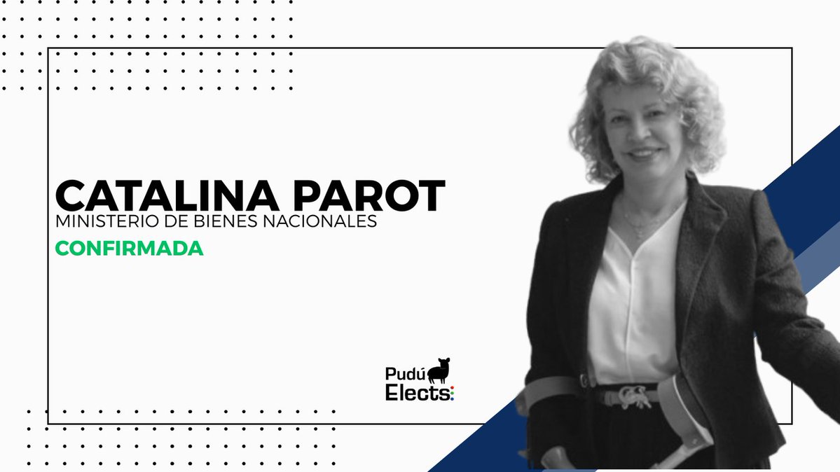 👤| Catalina Parot será la ministra de Bienes Nacionales de José A. Kast.