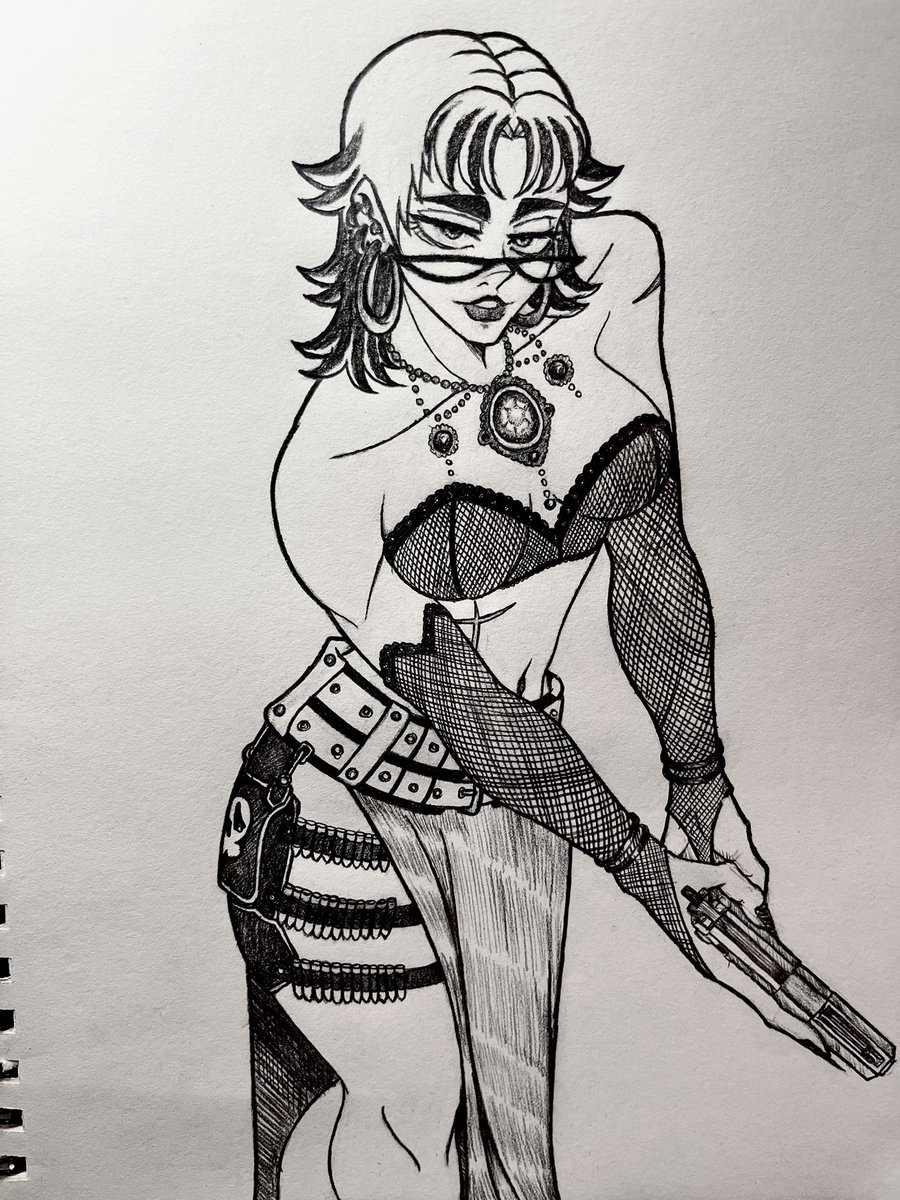 Gun gal, enjoy! 
#oc #drawing