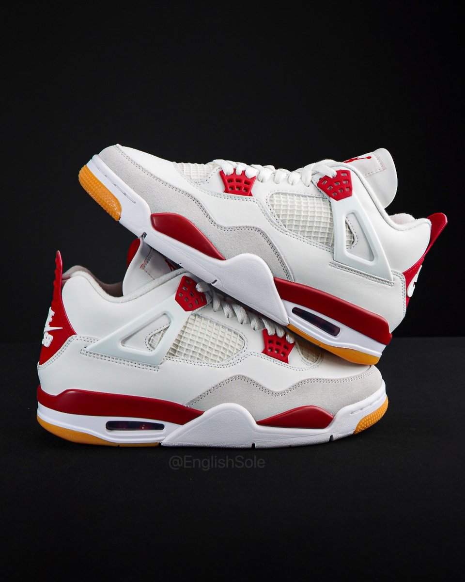 houseofheat's tweet image. Nike SB x Air Jordan 4 "Varsity Red" (FNF) 🔴⚫