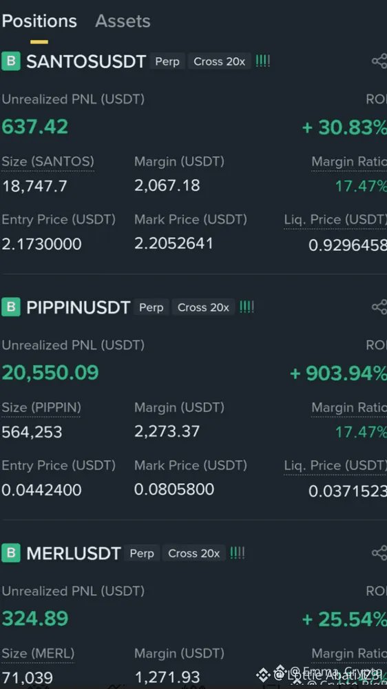 BeLaunch_'s tweet photo. Market Snapshot
$SANTOS — $2.05
+5.67% momentum building
$PIPPIN (Perp) — $0.33199
-0.67% minor pullback, still in play
$MERLBSC / $MERLUSDT (Perp)
Liquidity + volatility worth watching
Rotation never stops. Stay sharp.
#SANTOS #PINPIN #MERL #belaunch https://t.co/cg5mFvvadj